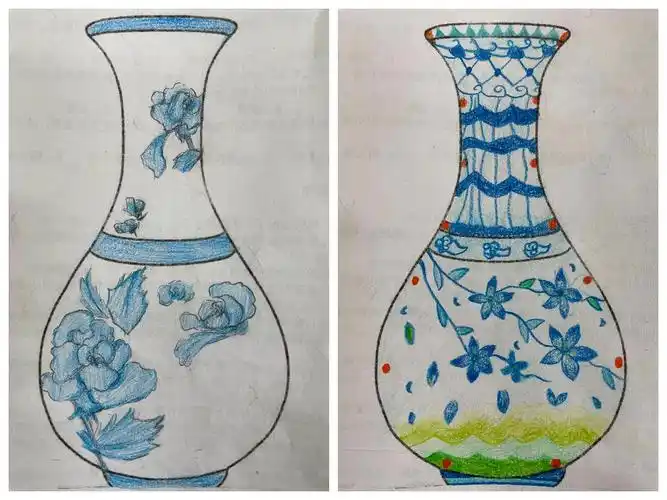千峰翠色《百瓶图》——育才中学2018级花瓶纹样作品展
