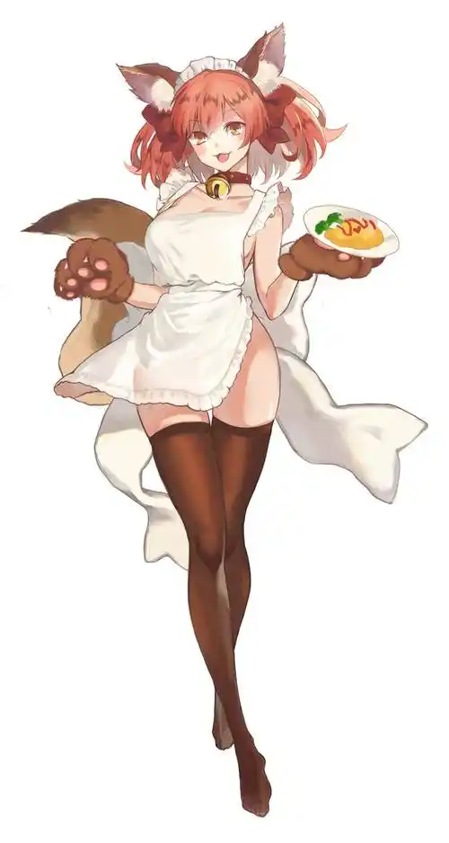 玉藻猫|musi的女仆装人物插画图片