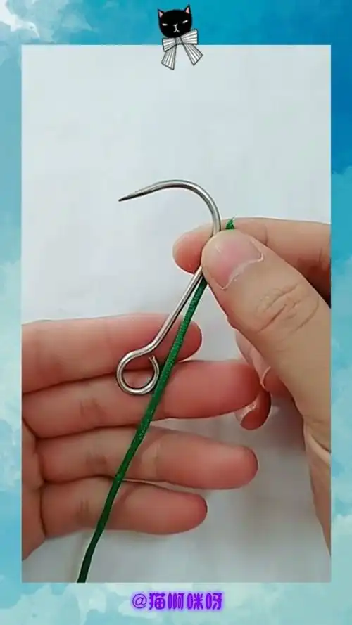 自制的鱼钩,方法非常简单,一学就会!