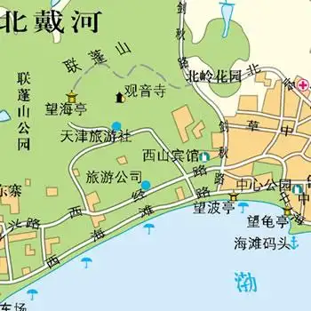 北戴河导游图