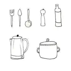 厨房用具用品图片-厨房用具用品素材-厨房用具用品插画-摄图新视界