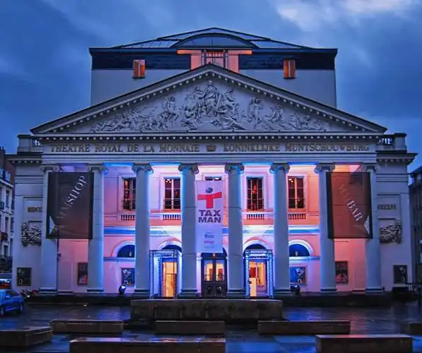 无人,横图,室外,多云,建筑,剧院,比利时,标语,首都