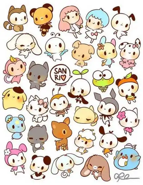 可爱小动物简笔画 可爱小动物简笔画彩色