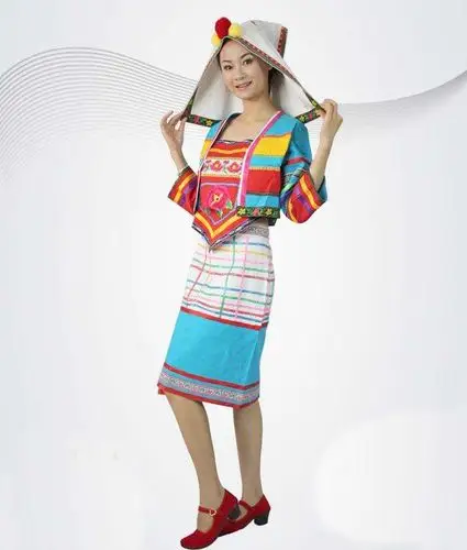 基诺族美女图片少数民族美女图片