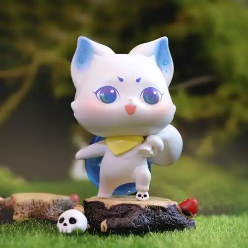 郭斯特飞狐荷花小狐吹风小妖提灯确认手办正版潮玩盲盒