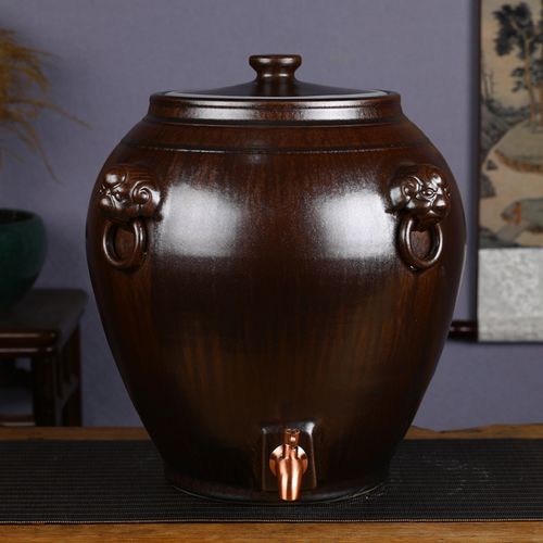 景德镇陶瓷米缸水缸泡酒坛子家用储物缸30斤50斤100斤米桶