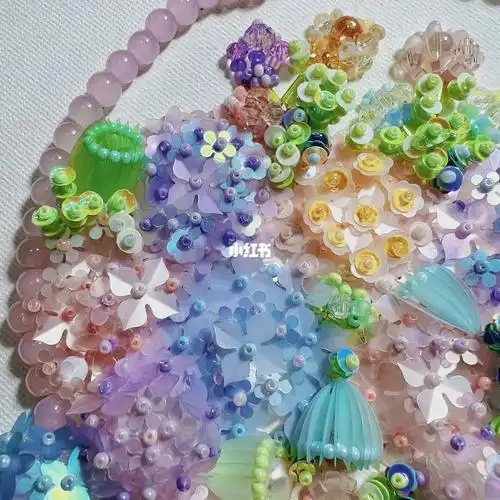 完成啦73|面料改造|珠绣串珠|刺绣