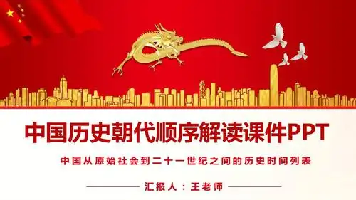 中国历史朝代顺序全面解读课件ppt模板