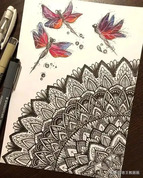 漂亮有创意的禅绕画作品欣赏