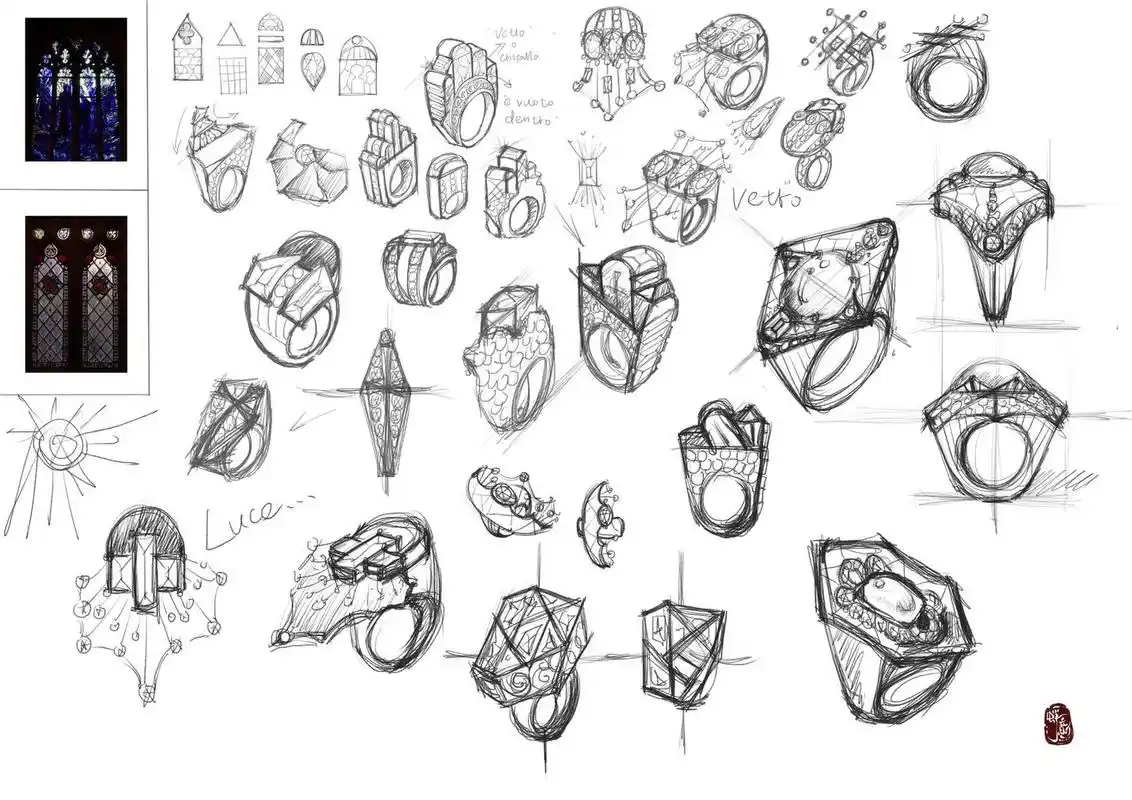 珠宝设计思路解析16615-草图篇(干货 939393 16615图片