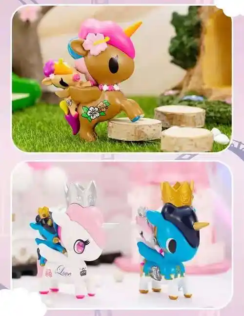 独角兽和宝宝盲盒摆件小马宝莉网红新款 随机1个 默认1【图片 价格