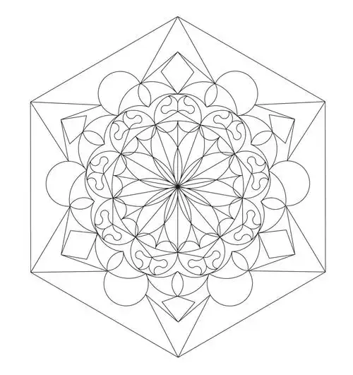 曼陀罗随心画8拿了涂色