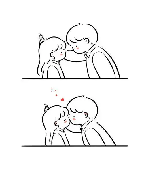 简笔画教程情侣