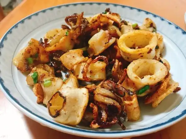 山寨小厨星做的香煎鱿鱼筒