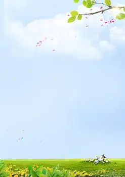 浅蓝色天空白云背景素材