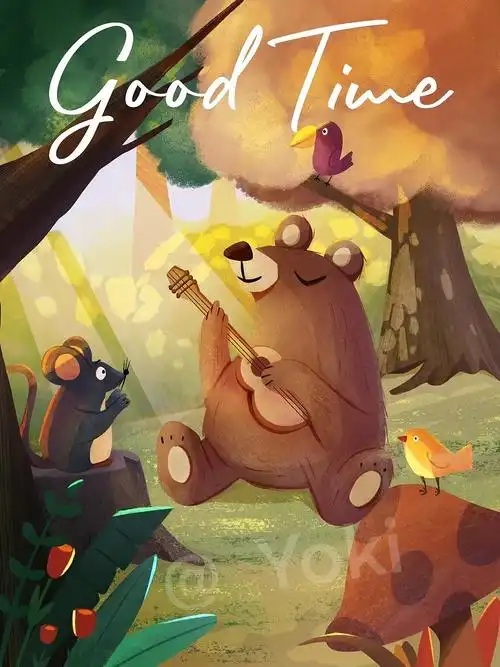 森林音乐会|插画|儿童插画|cici喵_yoki_原创作品-站酷(zcool)