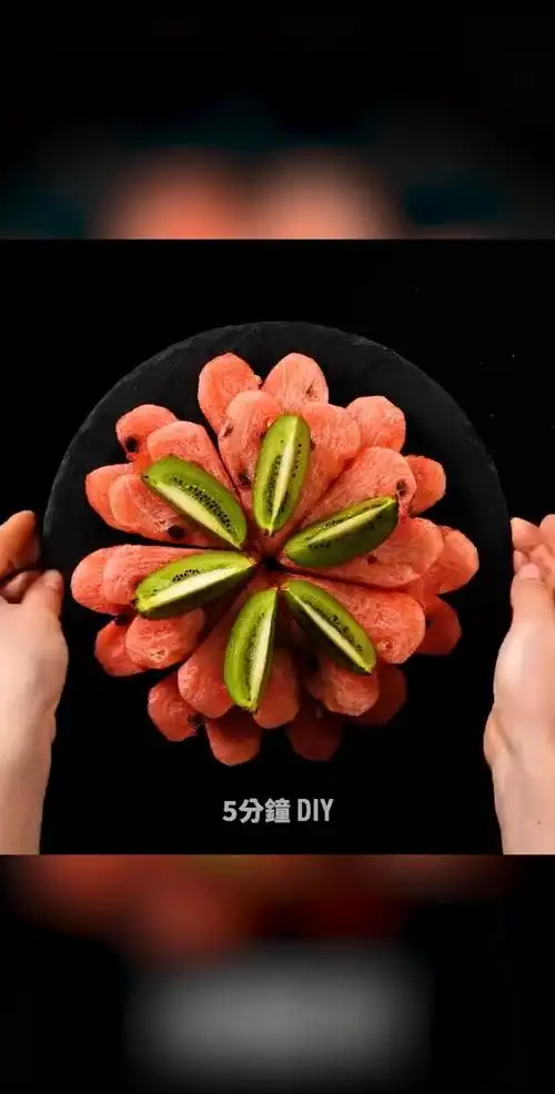 美食#心形西瓜摆盘