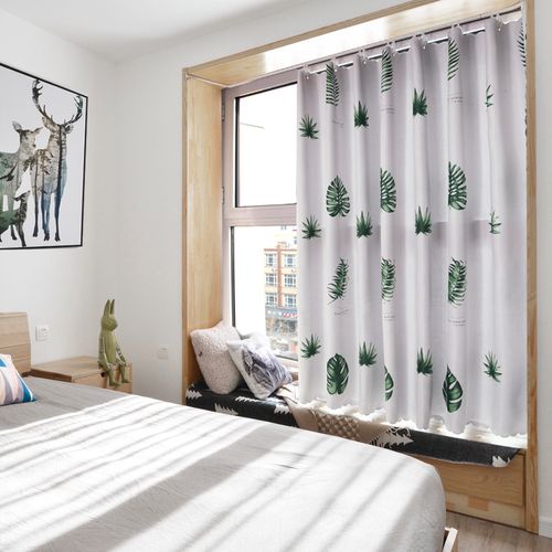 防晒遮阳导轨打孔遮光滑轨吊环窗帘