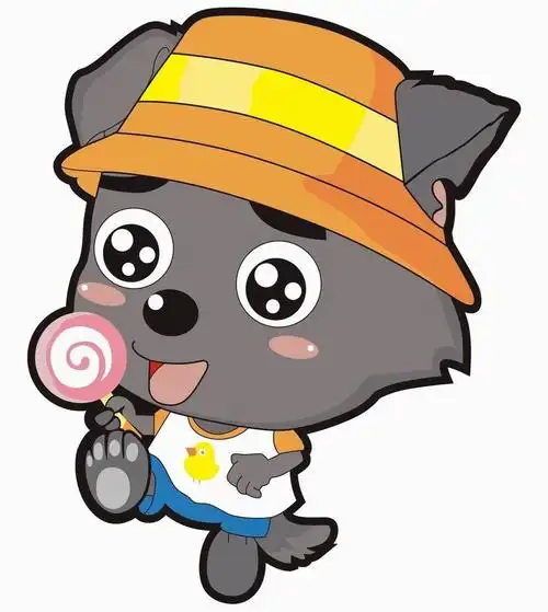 小灰灰可爱呆萌图片