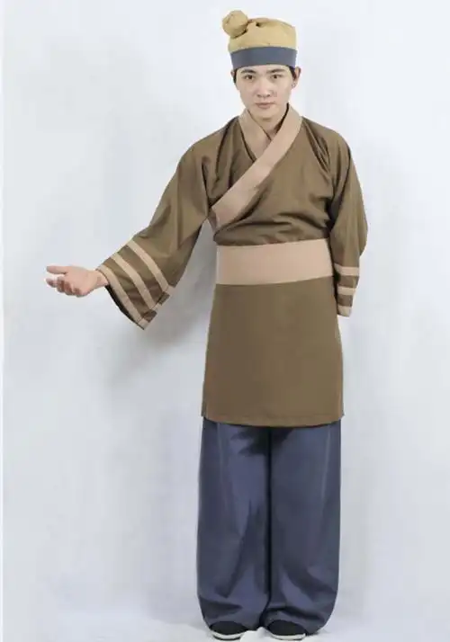 古代店小二服装古装伙计堂倌小二工作服渔夫家丁平民汉服小二服装