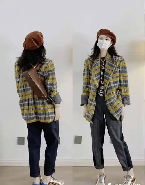 秋天穿什么衣服好看又时尚_look_衬衫_外套