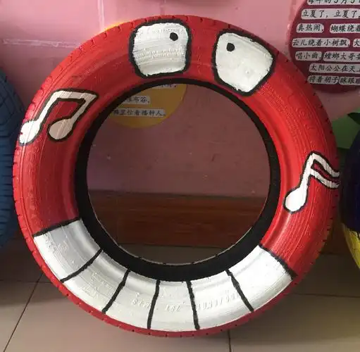 轮胎变 变变——二小幼儿园教师美术基本功比赛