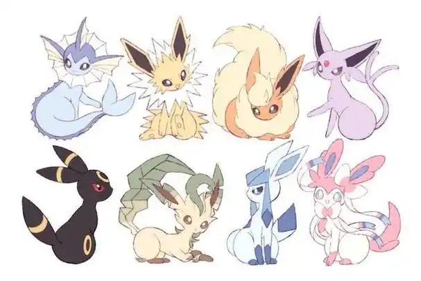 宝可梦里进化链最多的家族,伊布家族!你有收集过它的全形态吗?