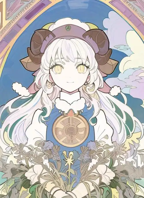 mucha超级可爱十二生肖头像羊vol8