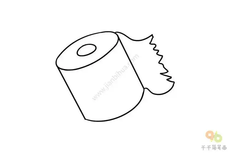 捏成团的废纸的简笔画