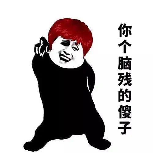 你个脑残的傻子