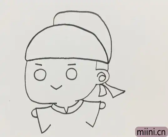 杜甫卡通头像简笔画