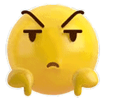 鄙视 - 3d版大黄脸动态表情包 67_emoji表情