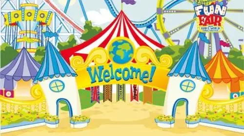 【eps】卡通画游乐场