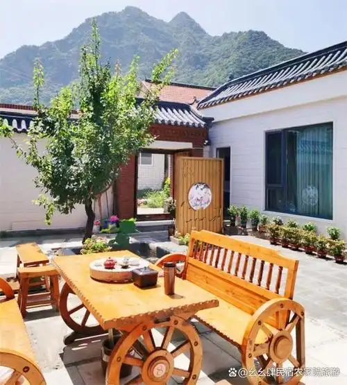 天津蓟县梨木台如画山居民宿,徽派四合院全屋地暖,免费提供三餐