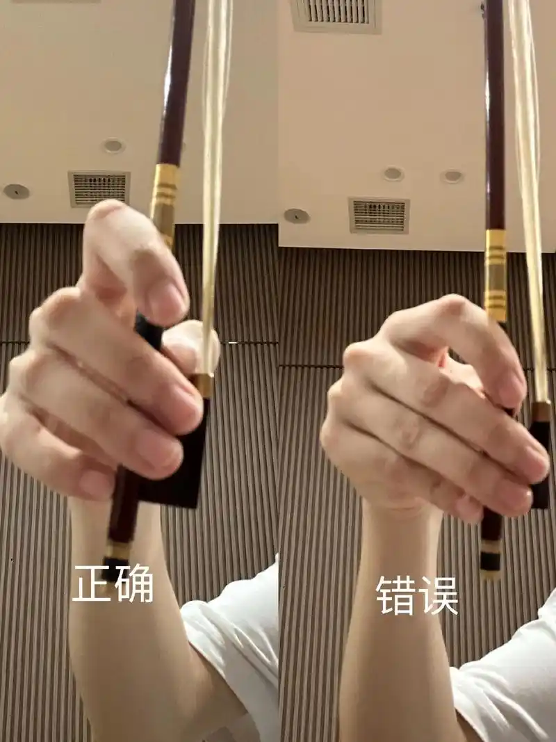 分享一下小提琴的持弓手型,加油好好练琴哦07 #小提琴 #今 - 抖音