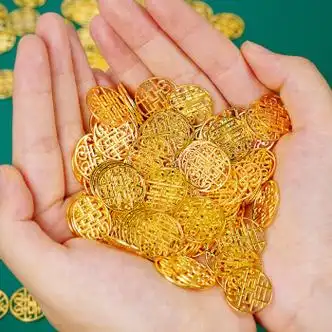 霜魄结婚五毛钱喜字相框福字硬币百喜图模板diy手工制作结婚礼物送新