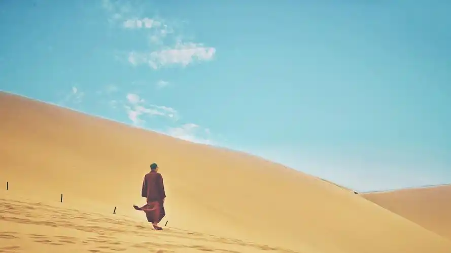 路遇僧人问道,孤独之美