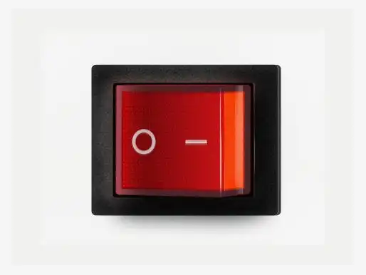 逼真的红色开关按钮psd素材