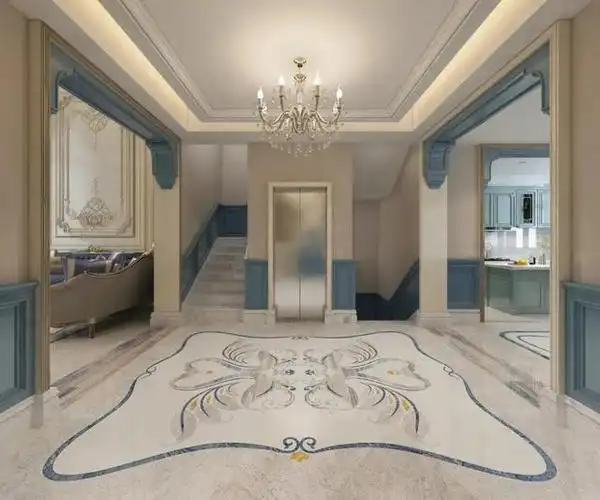 天鹅:简一大理石瓷砖蓝贝露