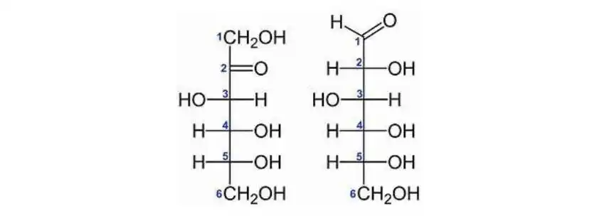 确实自发地在羰基碳之间形成环状结构(葡萄糖中有1个,果糖中有2个)