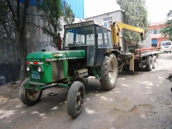 申精帖--天朝沃土,无奇不有-大铁牛拖拉机20吨半挂随车 .