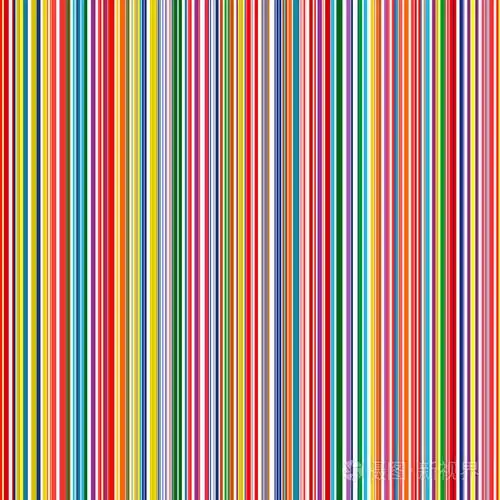 无缝条纹彩色线矢量彩虹背景