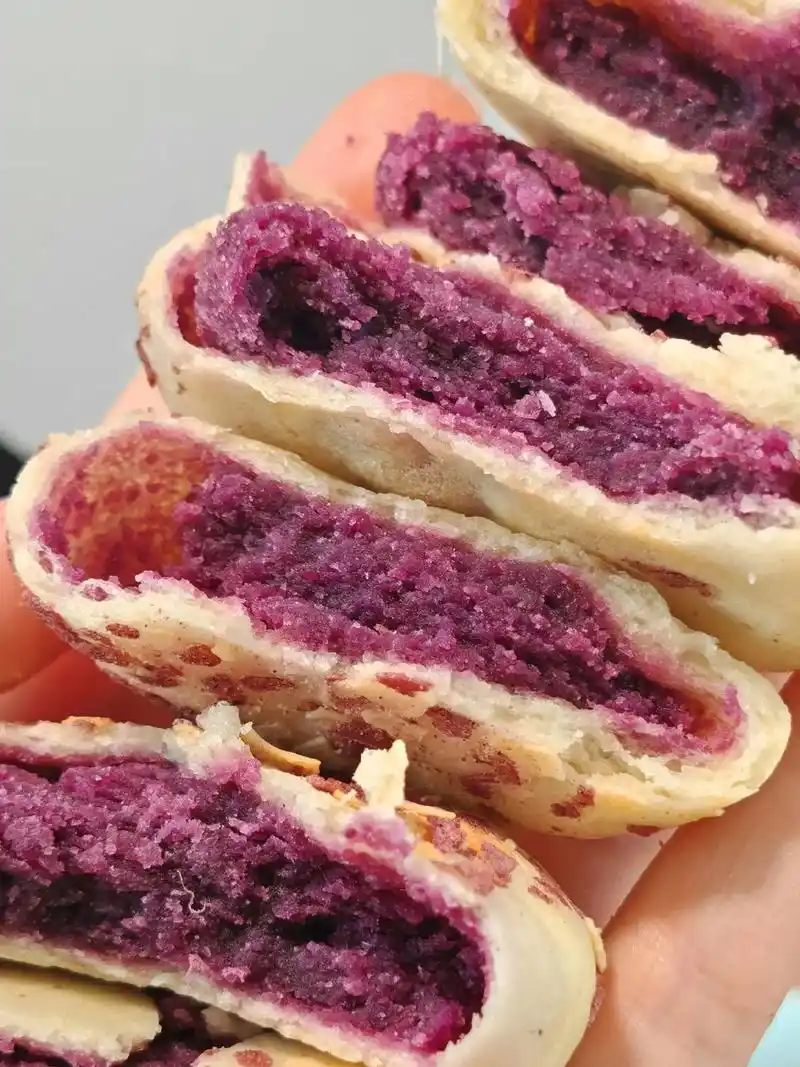 燕麦紫薯饼无蔗糖早餐代餐零食