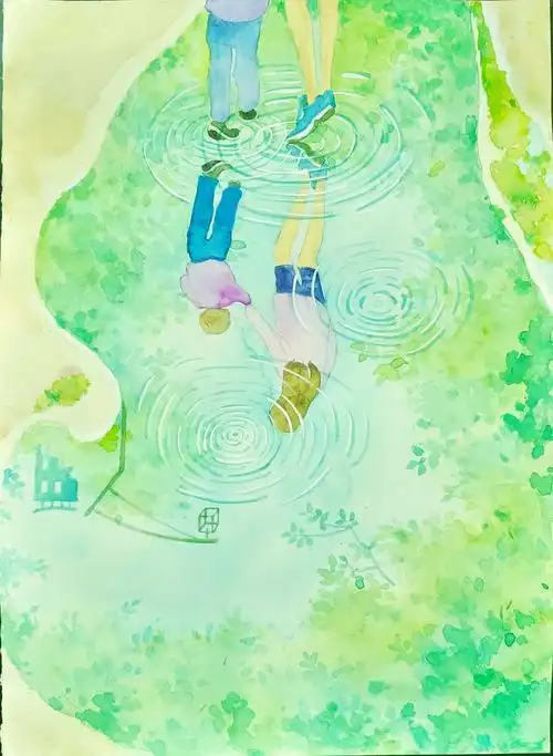 雨后倒影|插画|插画习作|冉小稳 - 原创作品 - 站酷 (zcool)