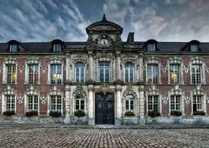 城堡, 外部, 艺术, 老, 门面, 房子, 建筑学, 天空