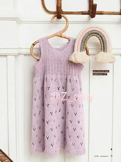 手工编织  #棒针手工编织  #棒针图解  #儿童棒针裙子  #手工日常