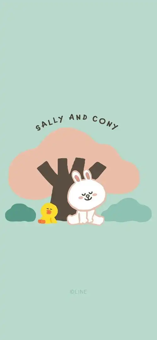 iphone超可爱卡通动漫布朗熊全面屏高清手机壁纸