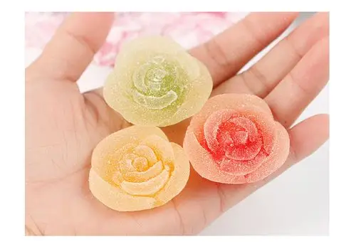 圣诞节浪漫玫瑰花形软糖礼盒创意糖果送男女朋友生日情人节日礼物