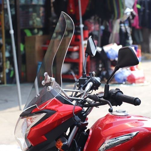 适用本田cbf150铃木gr150悍俊豪爵dk150摩托车前挡风板玻璃改装件