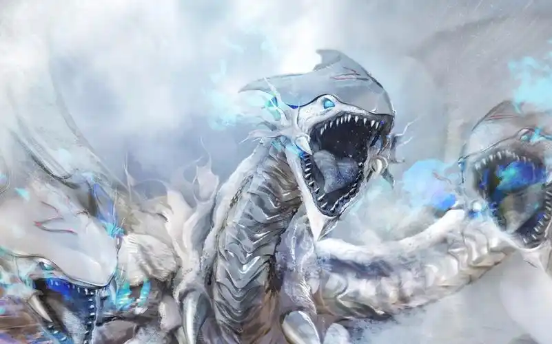 卡牌鉴赏全息罕贵hr青眼混沌max龙伊拉克战损版